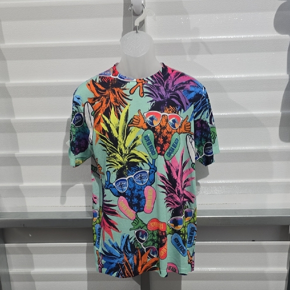Ron Jon Multicolor Tropical Graphic Tee Cocoa Beach ‎ Size Large - Picture 1 of 15